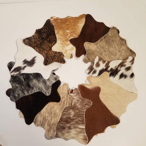 Cowhide Coasters (set of 4)